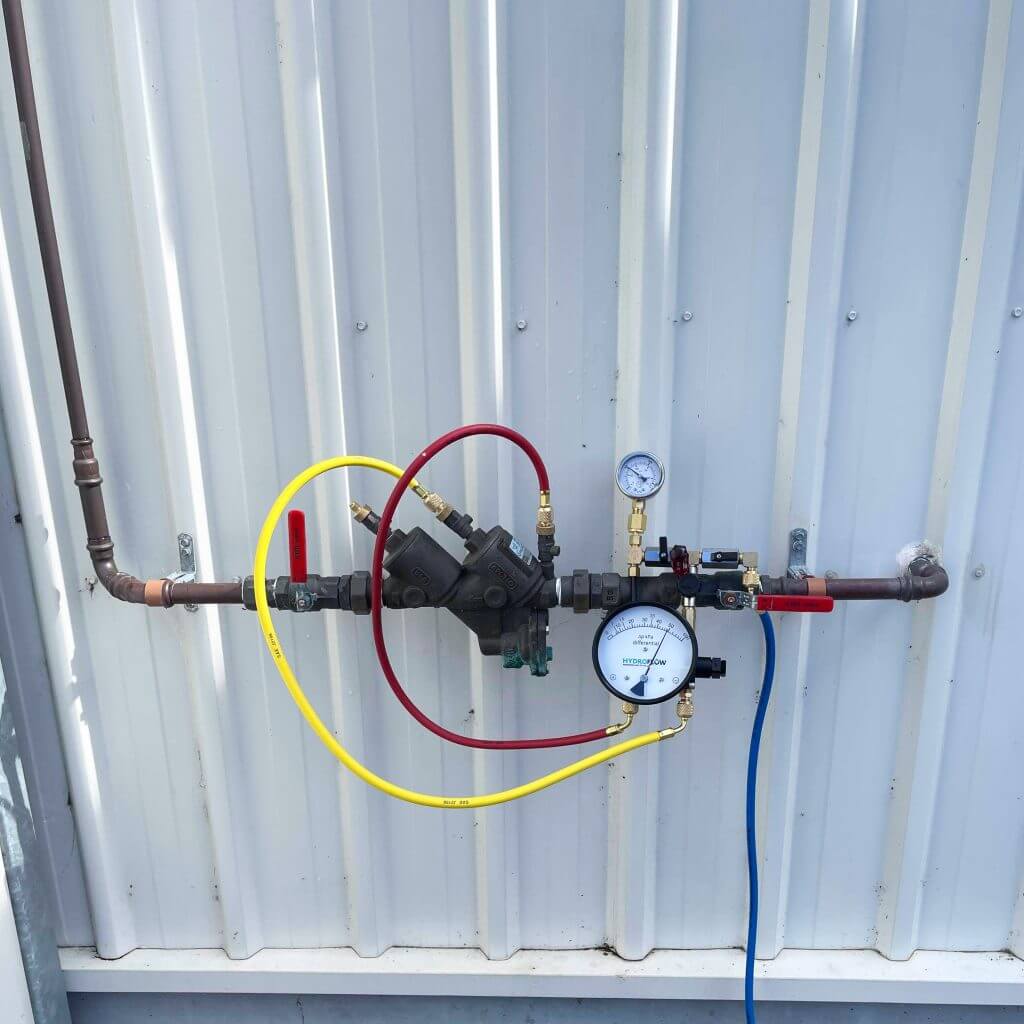 Testing of a Backflow Prevention installation