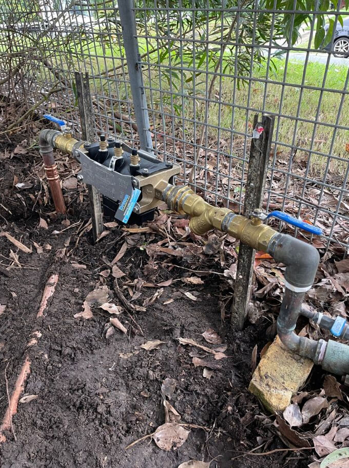 New Backflow Prevention installation at a local Hornsby park